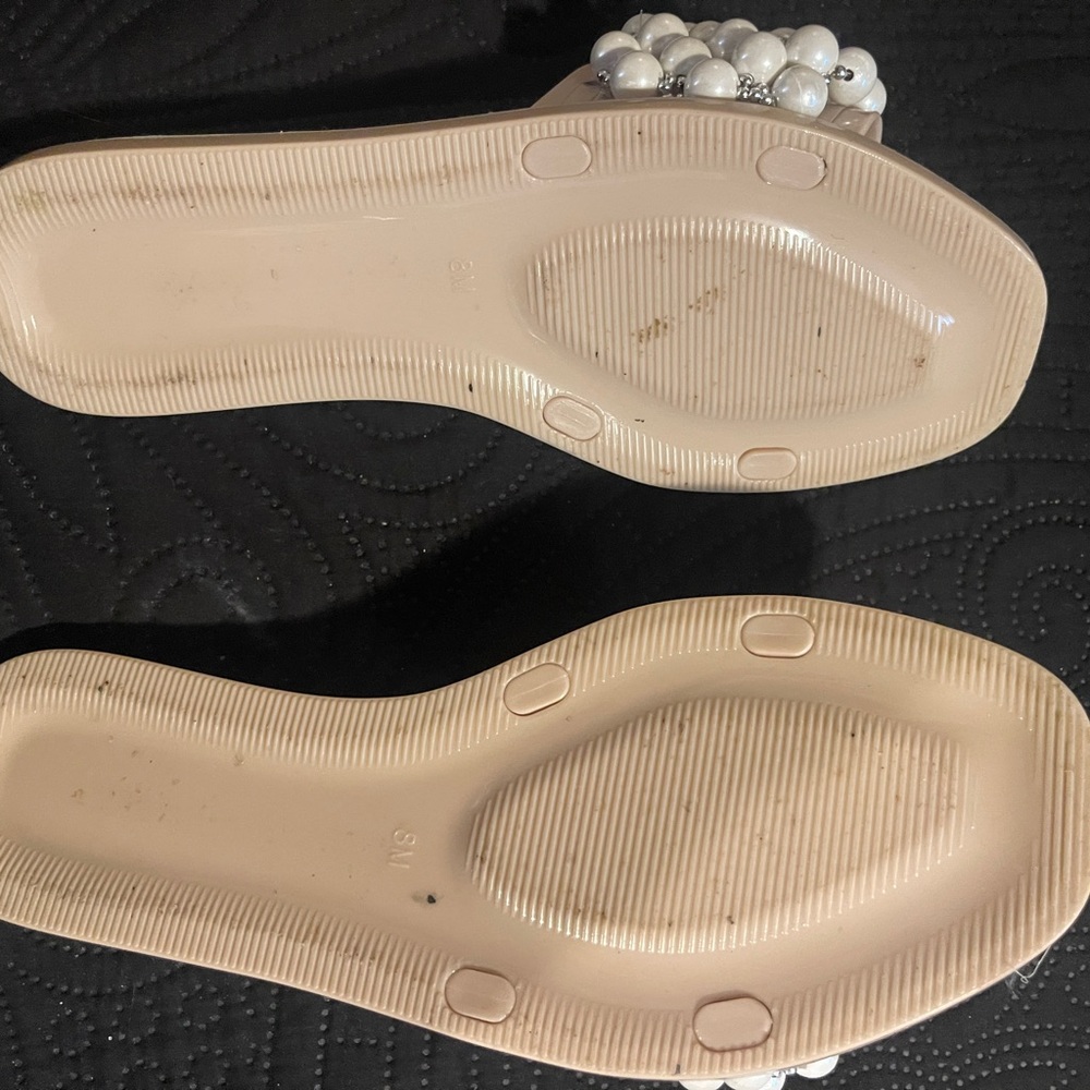 Elegant Pearl Embellished Women's Sandals